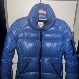SAM Shiny Blue Quilted Jacket